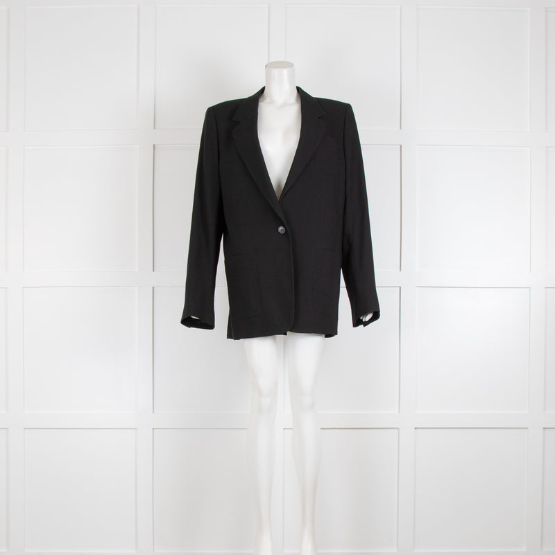 Maison Martin Margiela Paris Black Single Breasted  Blazer
