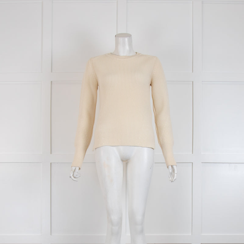 Belstaff Cream Wimbourne Long Sleeve Knit Jumper