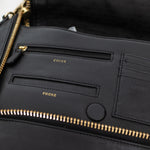 Anya Hindmarch Large Maxi Zip Black Vere Crossbody