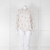 Rails Brown Stripe Palm Print Linen Shirt