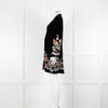 Rixo Black Velvet Iris Wrap Dress