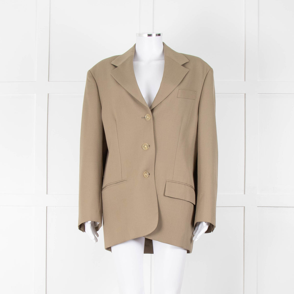 Acne Studios Khaki Oversized Suit Jacket