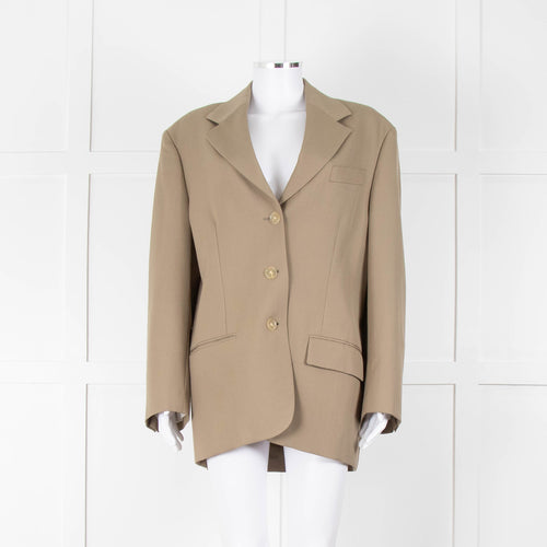 Acne Studios Khaki Oversized Suit Jacket