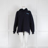 Ganni Navy Sweatshirt With Hood