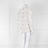 Rails Brown Stripe Palm Print Linen Shirt