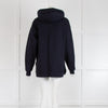 Ganni Navy Sweatshirt With Hood