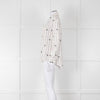 Rails Brown Stripe Palm Print Linen Shirt
