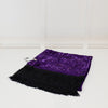 Louise Kennedy Purple Devore Fringed Scarf