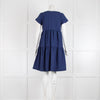 Intrend Blue Mini Dress with Tiered Skirt