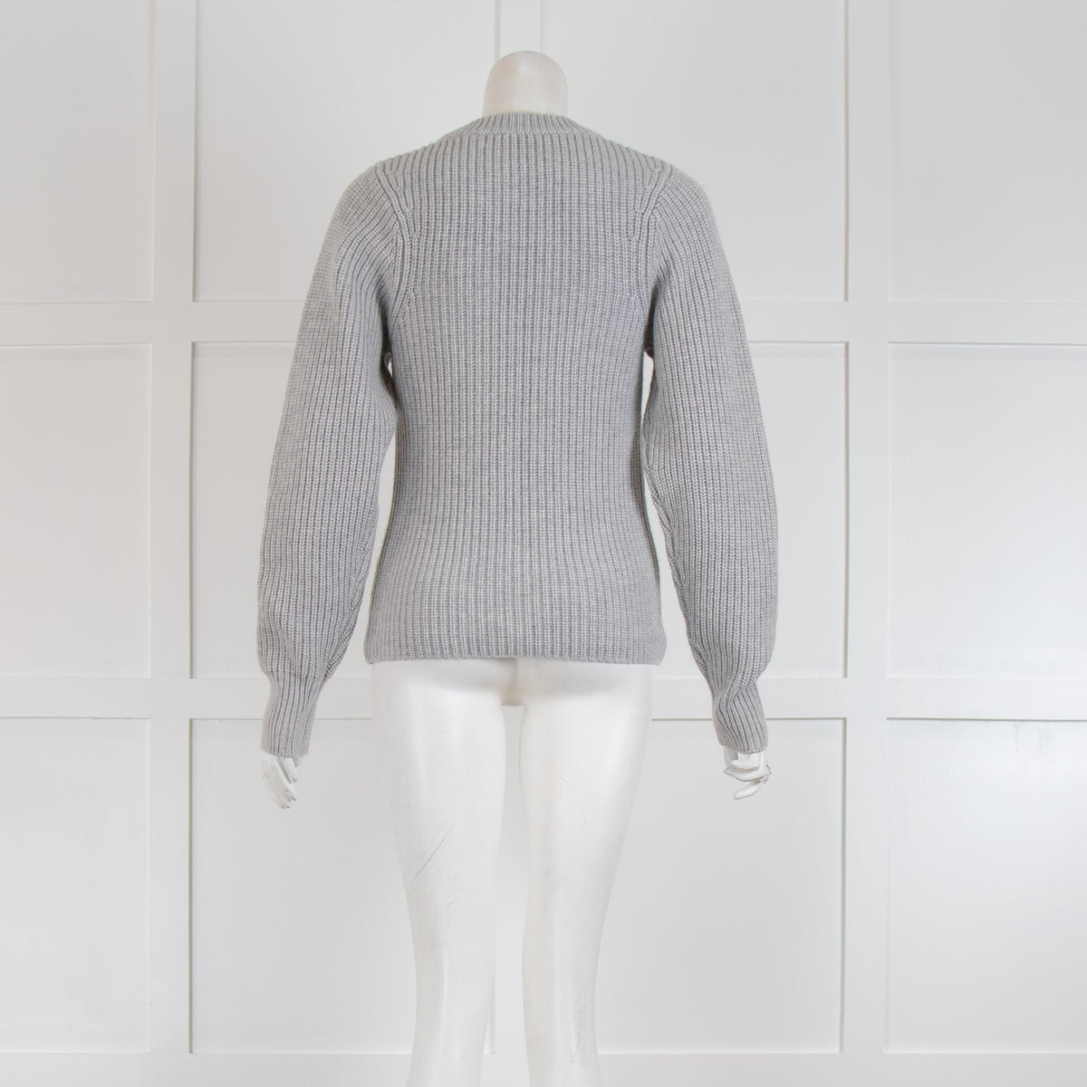 Joseph Grey Knit Wool & Silk Jumper
