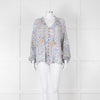 Spell Multicoloured Floral L/Sleeve Cotton Top With Tassels