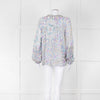 Spell Multicoloured Floral L/Sleeve Cotton Top With Tassels