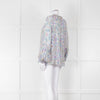 Spell Multicoloured Floral L/Sleeve Cotton Top With Tassels