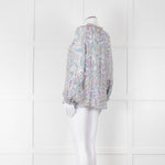Spell Multicoloured Floral L/Sleeve Cotton Top With Tassels