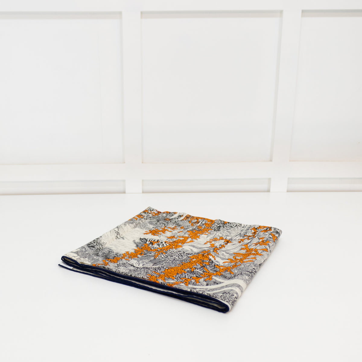 Hermes Cashmere and Silk Mix 140 Retour A La Nature Shawl