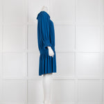 Norma Kamali Blue Long Sleeved Dress with Elasticated Waist