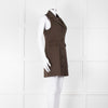 Reformation Sleeveless Brown Blazer Dress