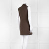 Reformation Sleeveless Brown Blazer Dress