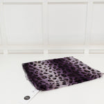 Burberry Purple Leopard Chiffon Scarf