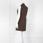 Reformation Sleeveless Brown Blazer Dress