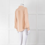 Frame Blush Pink Collared Silk Blouse