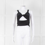 Casa Raki Black Twist Front Crop Top