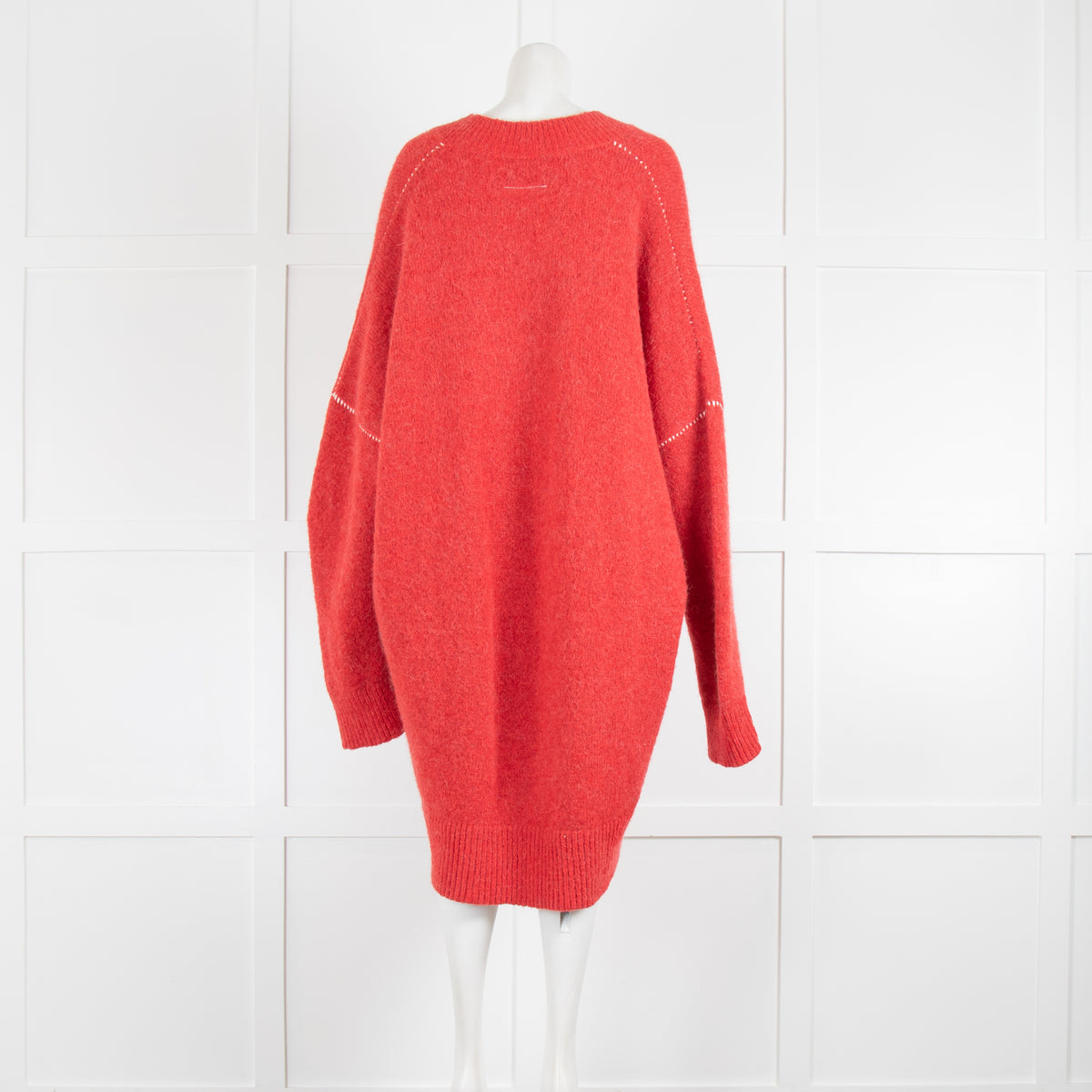 MM6 By Maison Margiela Red V Neck Sweater Dress – Phoenix Style