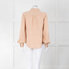 Frame Blush Pink Collared Silk Blouse