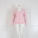 N.Peal London Pink Cashmere Cardigan