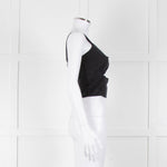 Casa Raki Black Twist Front Crop Top
