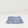 Hermes Blue Silk Chiffon Brides de Gala 140 Scarf