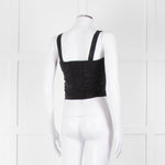 Casa Raki Black Twist Front Crop Top
