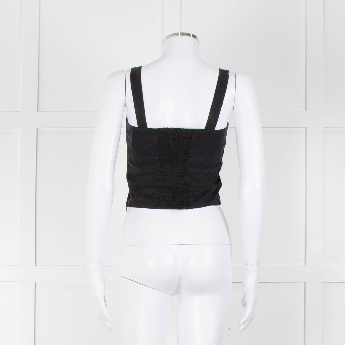 Casa Raki Black Twist Front Crop Top