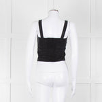 Casa Raki Black Twist Front Crop Top