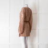 Winona Pink Sequin Dress With Long Sleeves & Belt