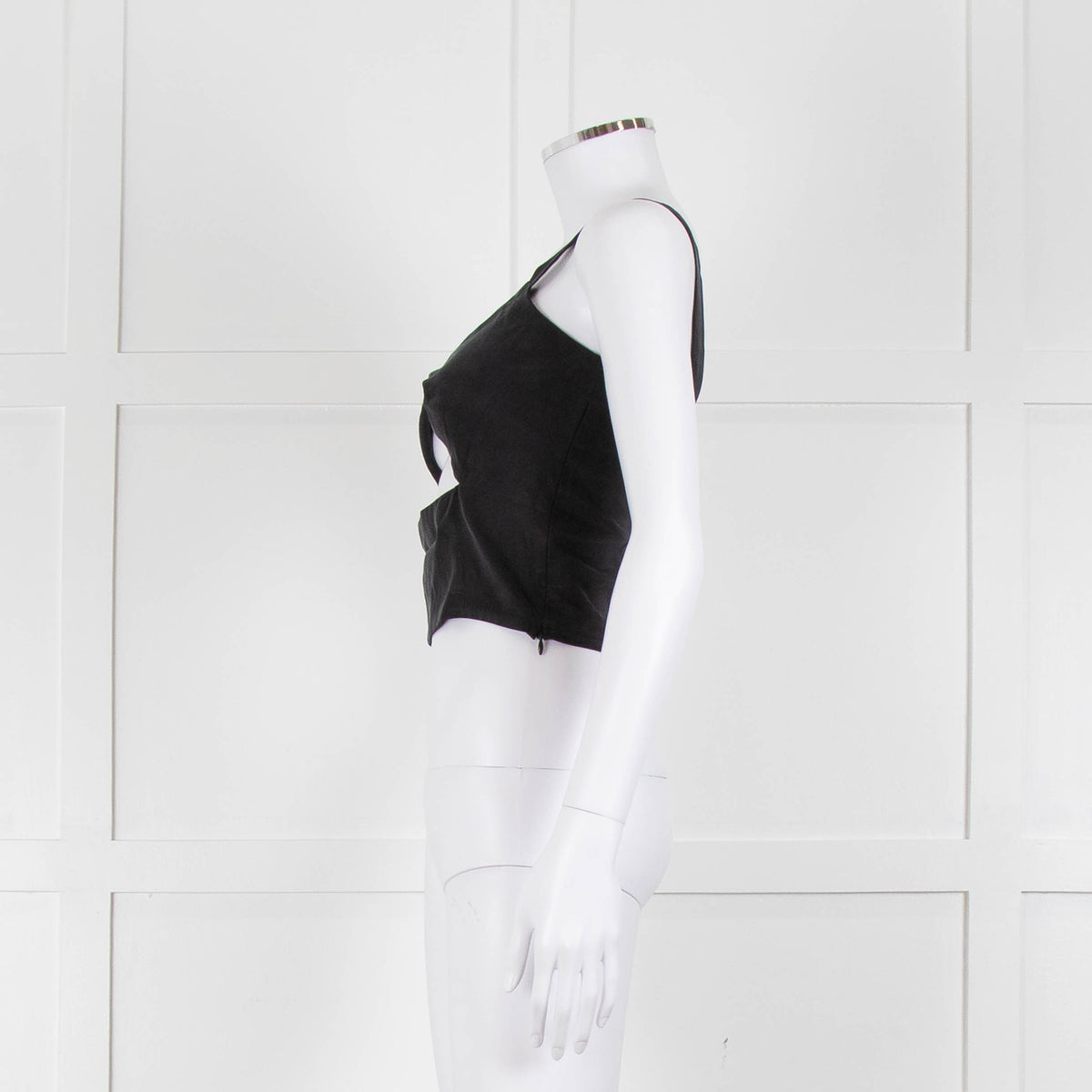 Casa Raki Black Twist Front Crop Top