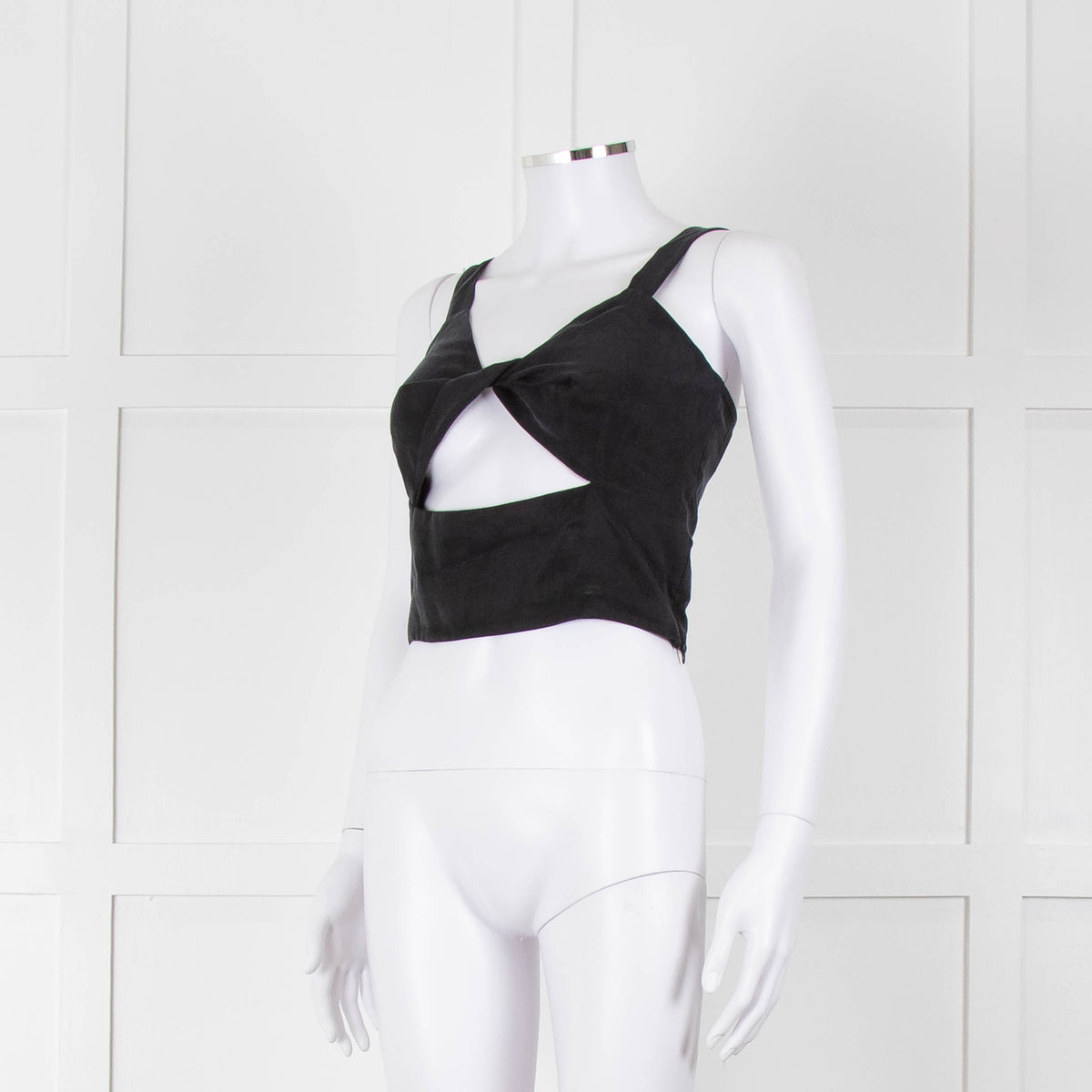 Casa Raki Black Twist Front Crop Top