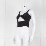Casa Raki Black Twist Front Crop Top