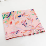 Hermes Silk 140 Pink Parais du Sole Scarf 9
