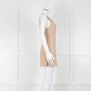 Venroy Beige Linen One Shoulder Mini Dress