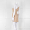 Venroy Beige Linen One Shoulder Mini Dress