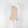 Venroy Beige Linen One Shoulder Mini Dress