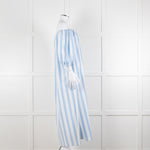 Evi Grintela Blue and White Striped Poplin Dress