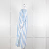 Evi Grintela Blue and White Striped Poplin Dress