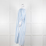 Evi Grintela Blue and White Striped Poplin Dress