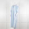 Evi Grintela Blue and White Striped Poplin Dress