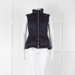 Carolina Herrera Navy Blue Fitted Down Gilet