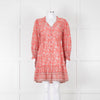 Velvet By Graham & Spencer Pink Floral Cotton Dress
