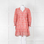 Velvet By Graham & Spencer Pink Floral Cotton Dress