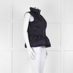 Carolina Herrera Navy Blue Fitted Down Gilet